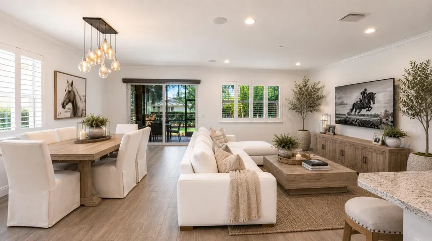 AI Living and Dining Staging