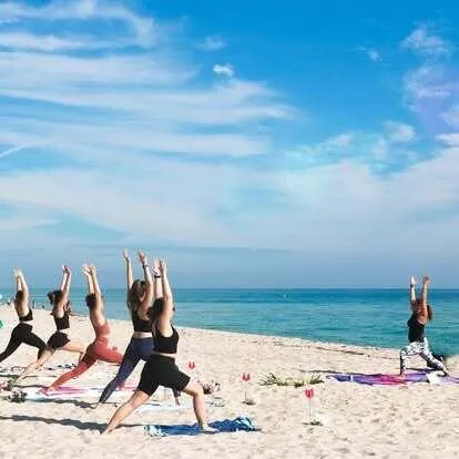Included beach club member