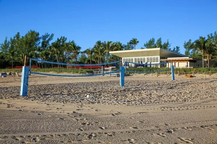 Included beach club member