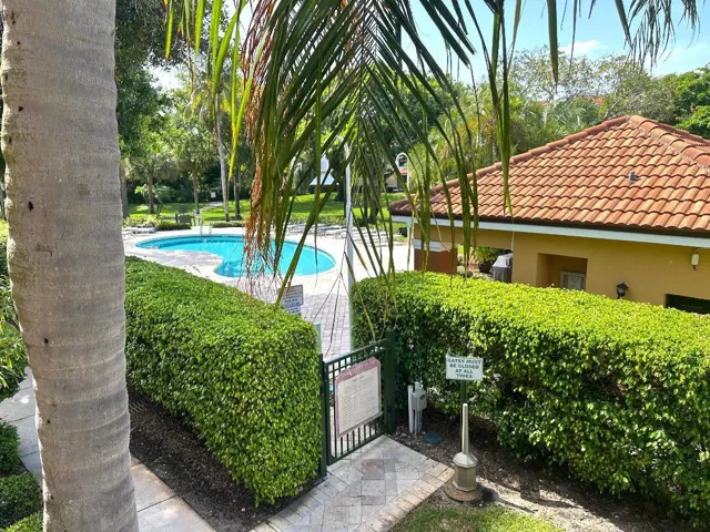 view of the pool