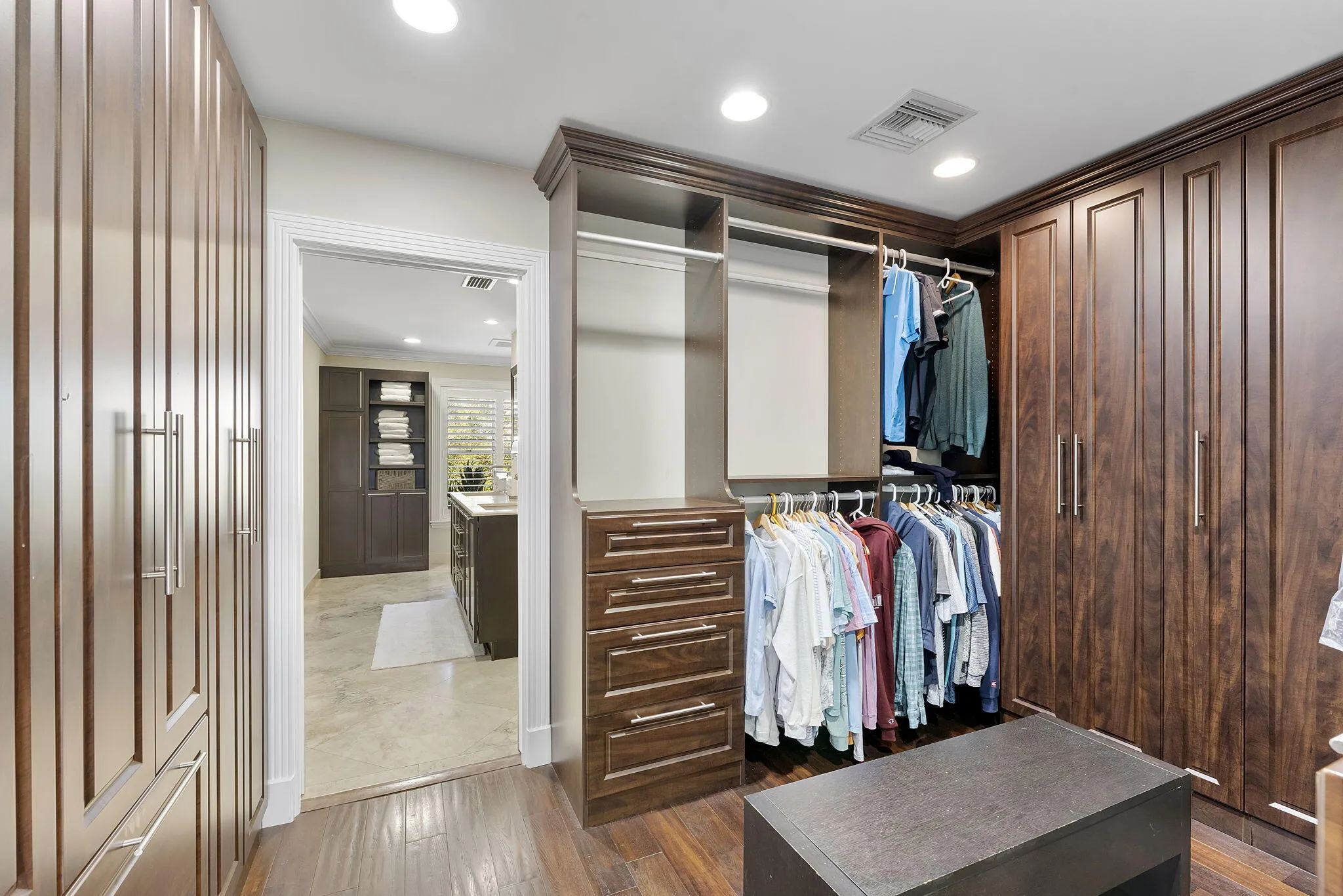 Primary closet