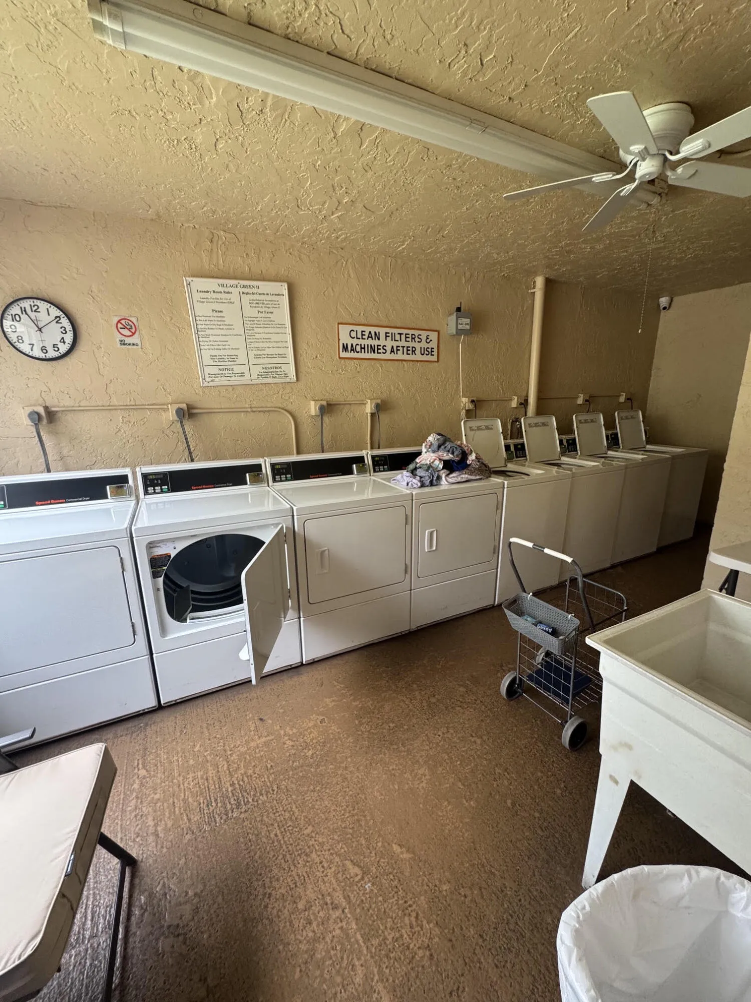 Large laundry area