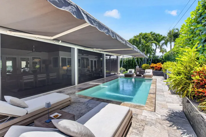 POOL VIEW WITH AWNINGS VIEW