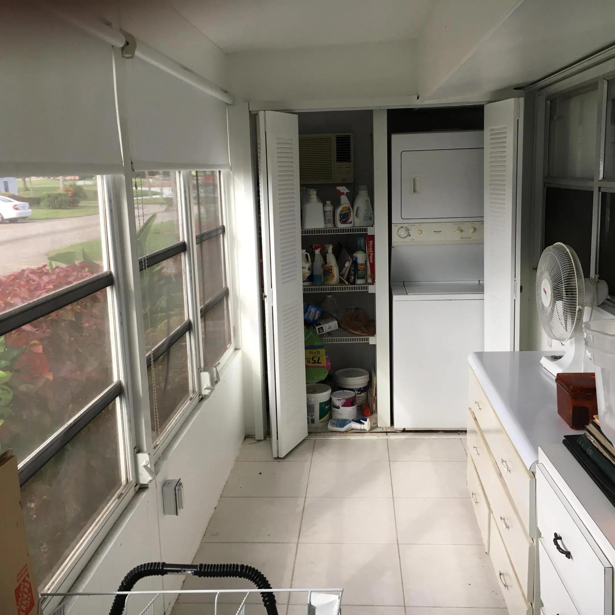 Washer/Dryer on Porch