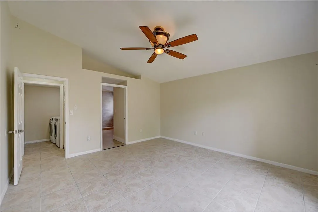 Entrance to private bathroom off bedroom