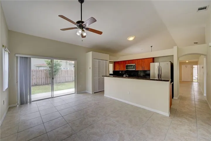 Large family room - open to Kitchen and large Patio.