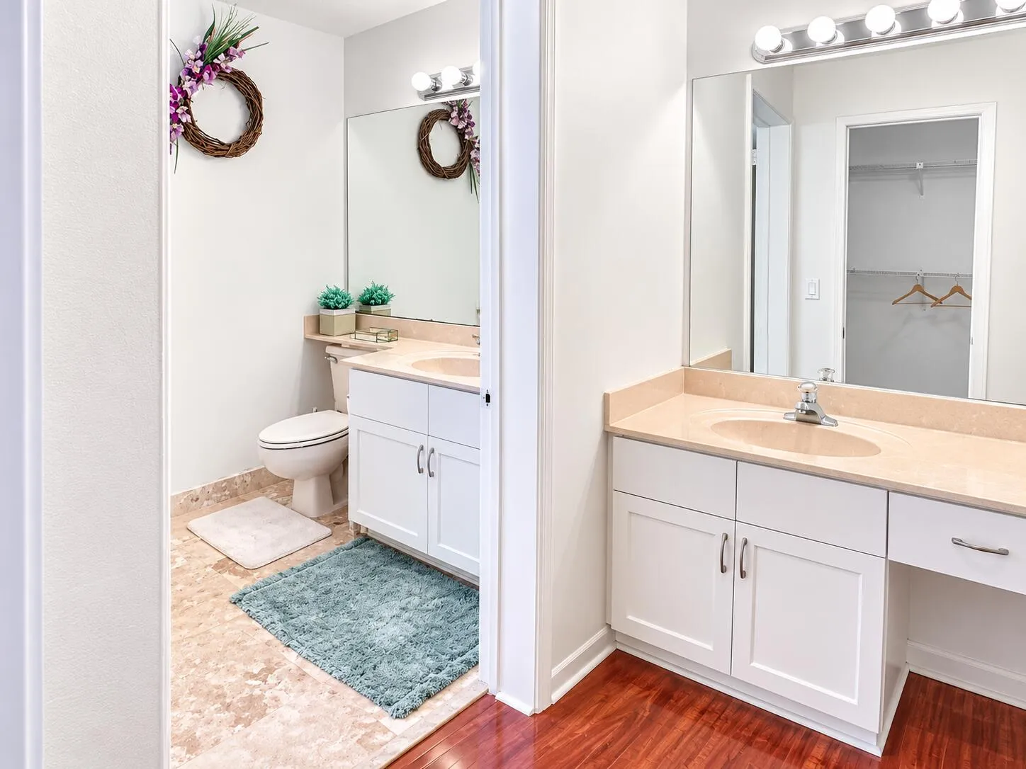 Primary Bathroom with Dual Vanities