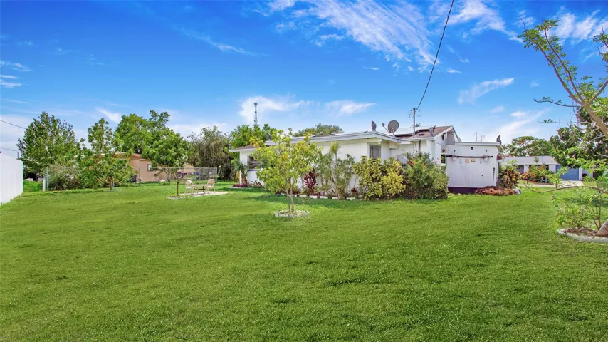 Large back yard