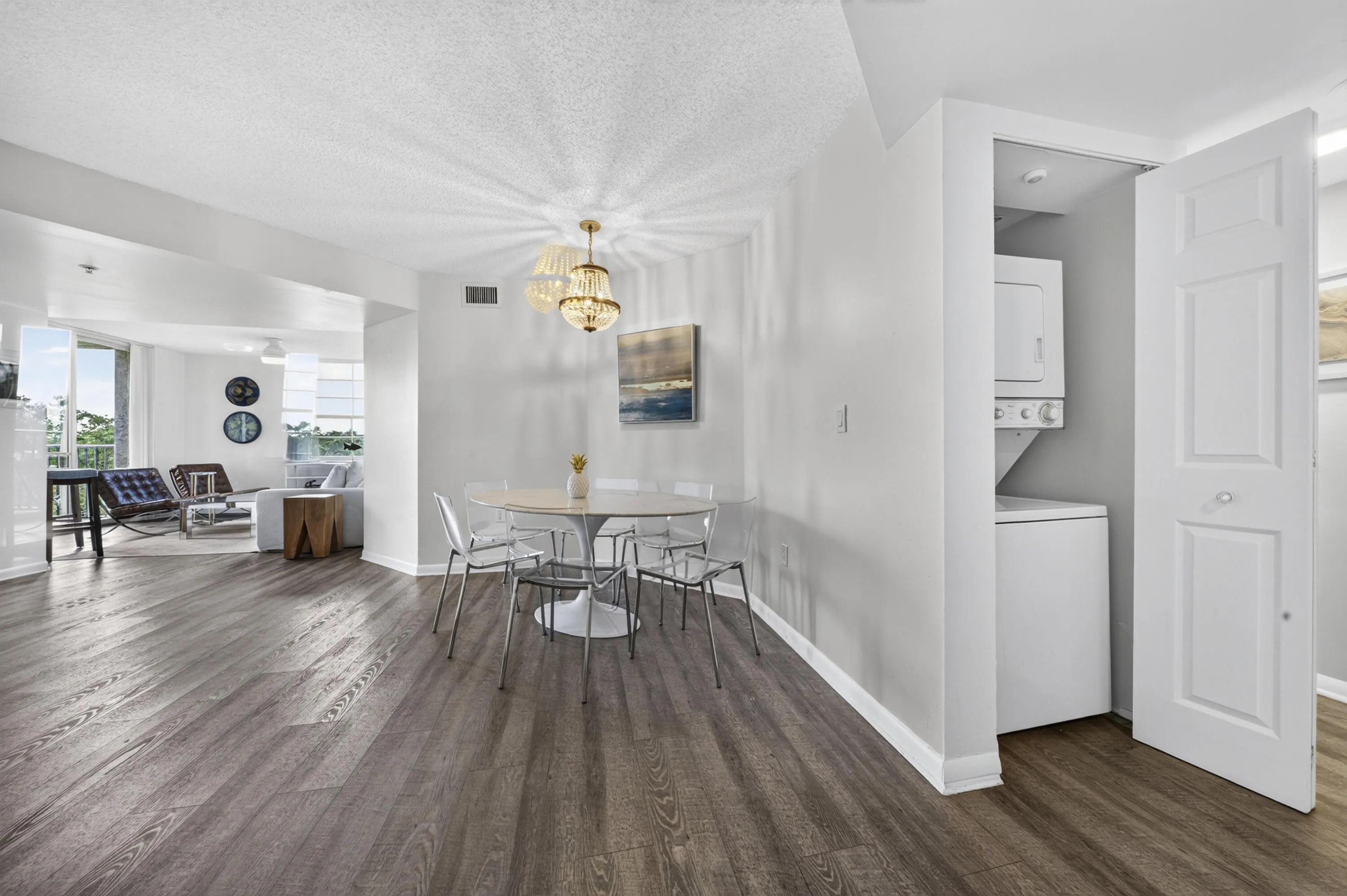 Dedicated dining area seamlessly connects to the open-concept living spaces, perfect for everyday meals or entertaining.