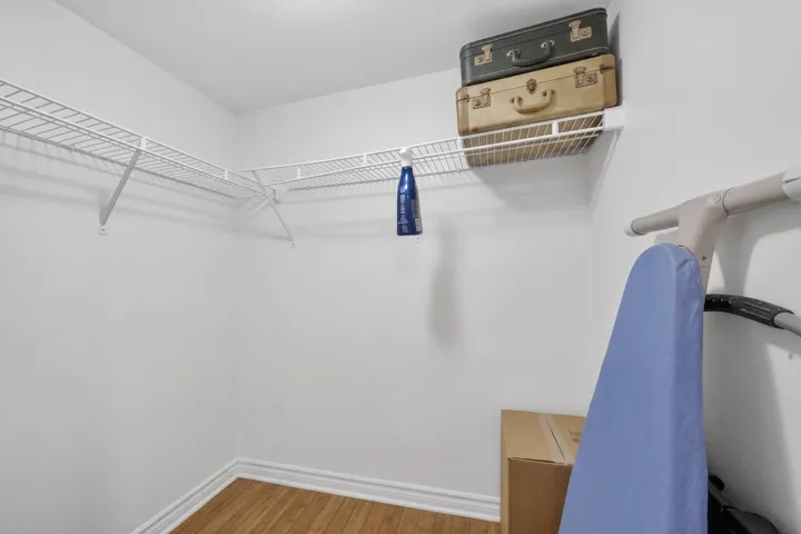 Multiple closets, built-in linen storage, and abundant storage space help keep everything organized.