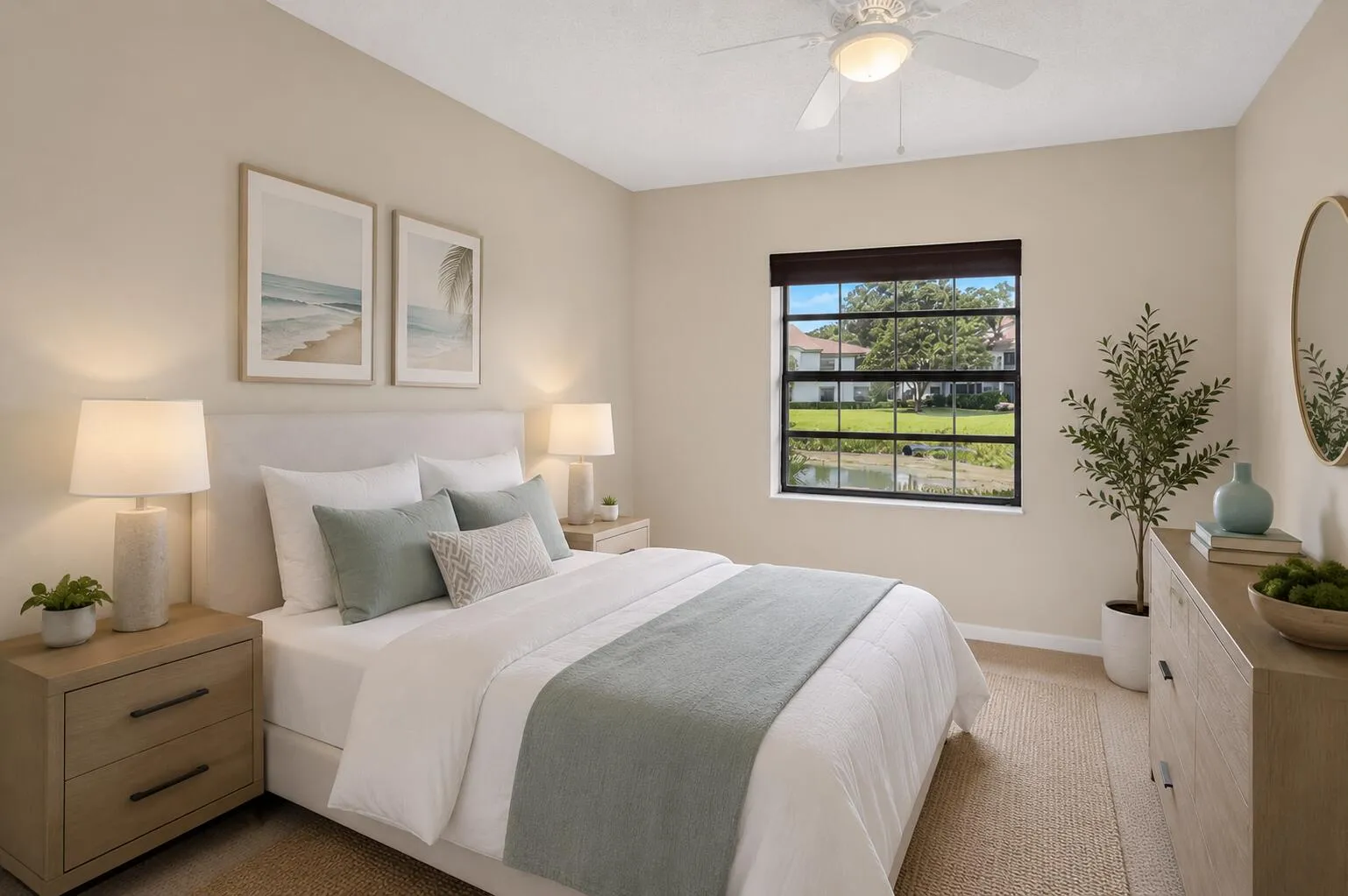 Virtually Staged Second Bedroom