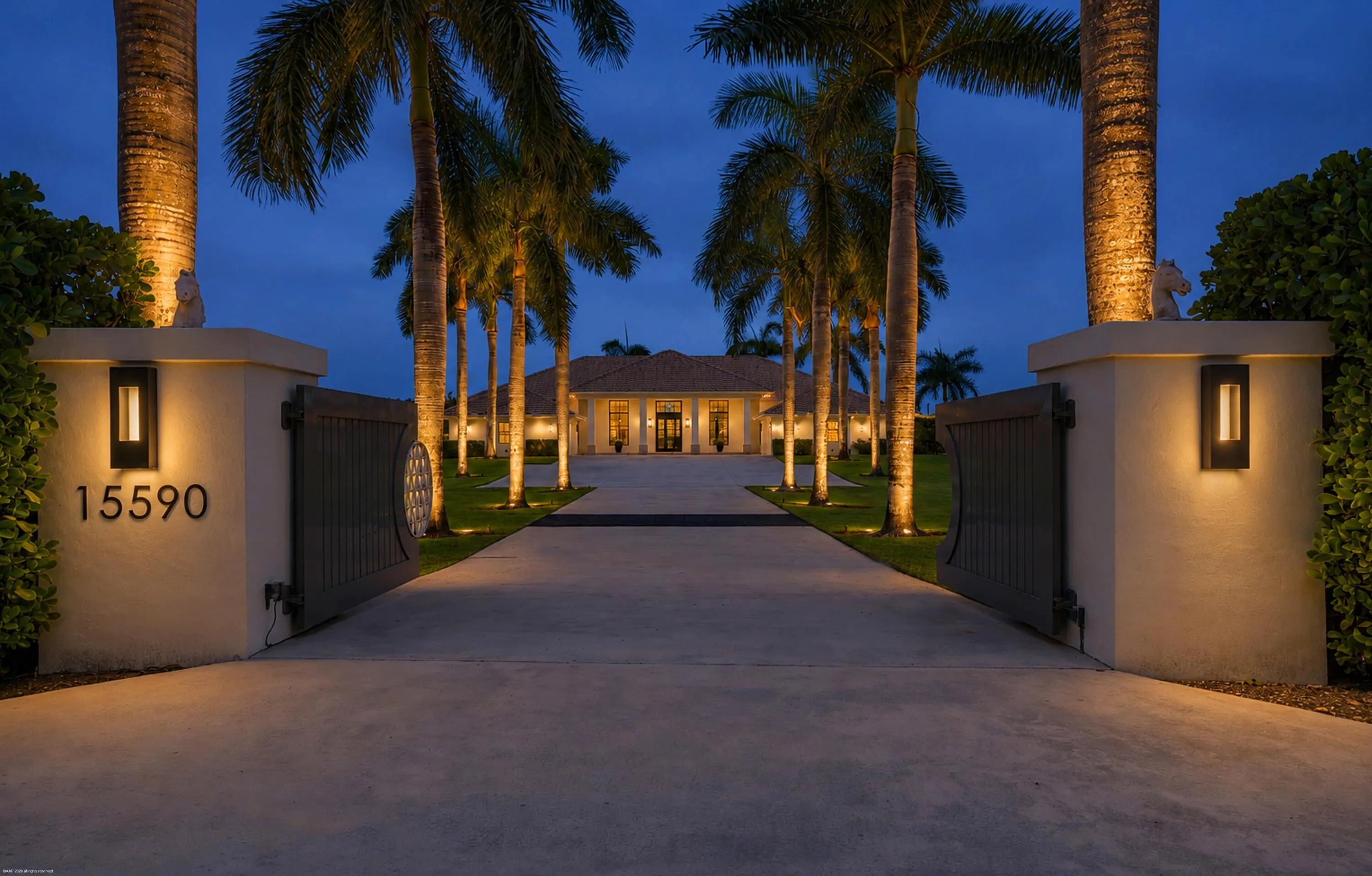 Front driveway entry