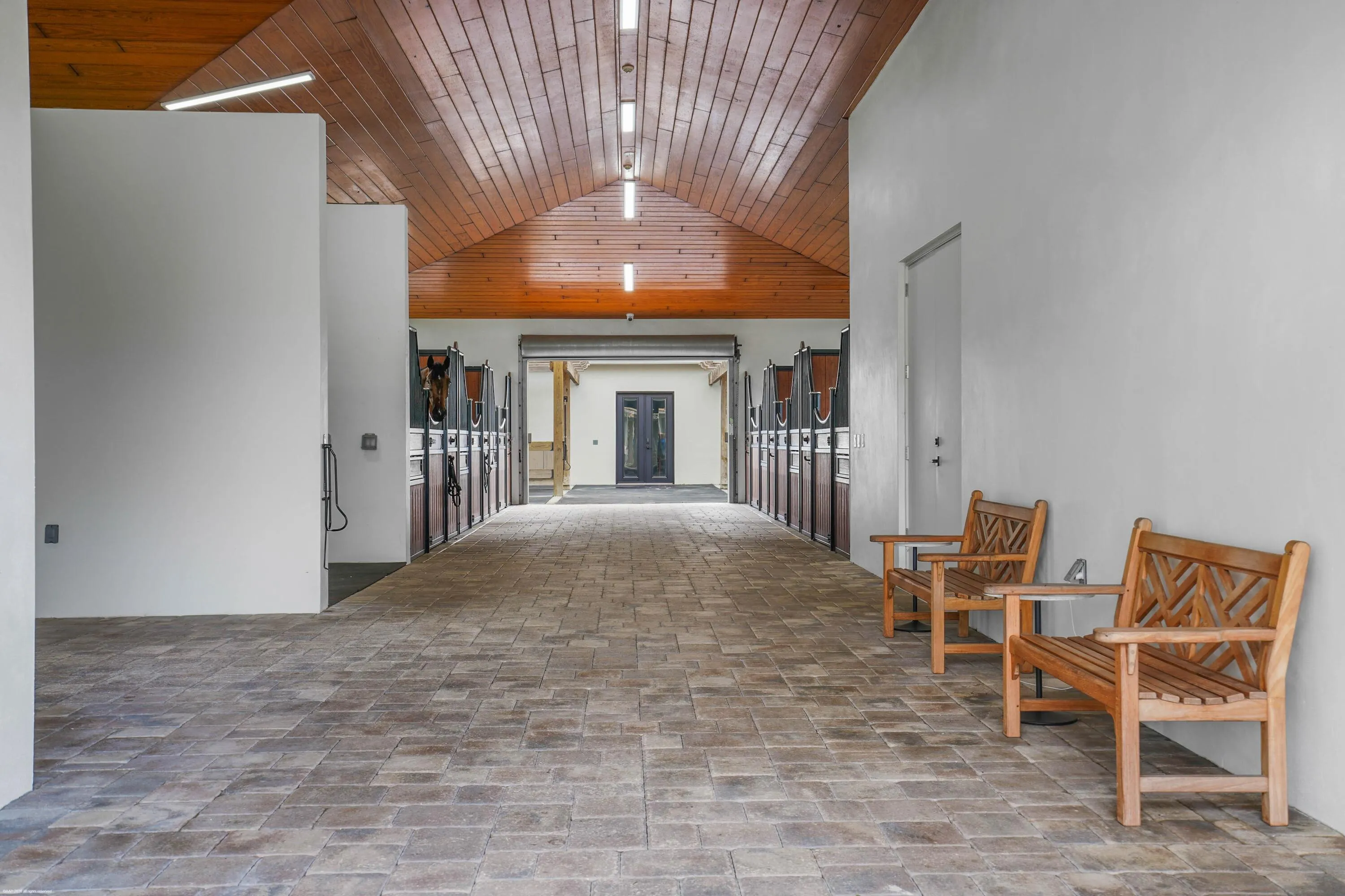 entryway to stable