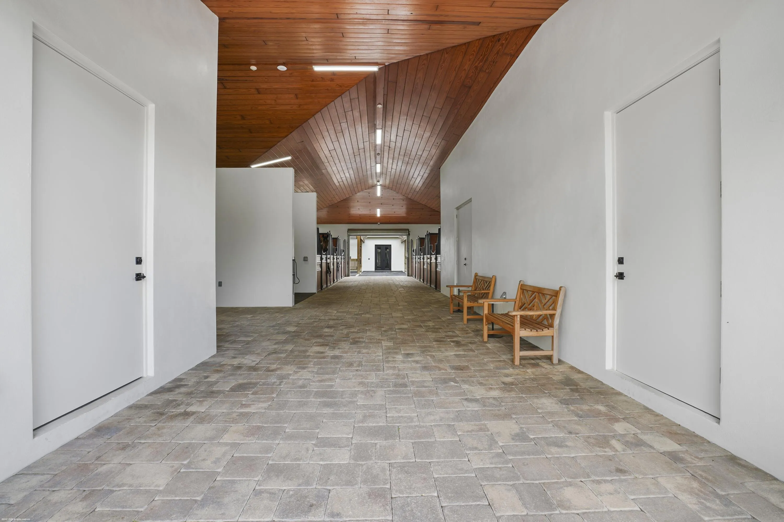 Entry to stables