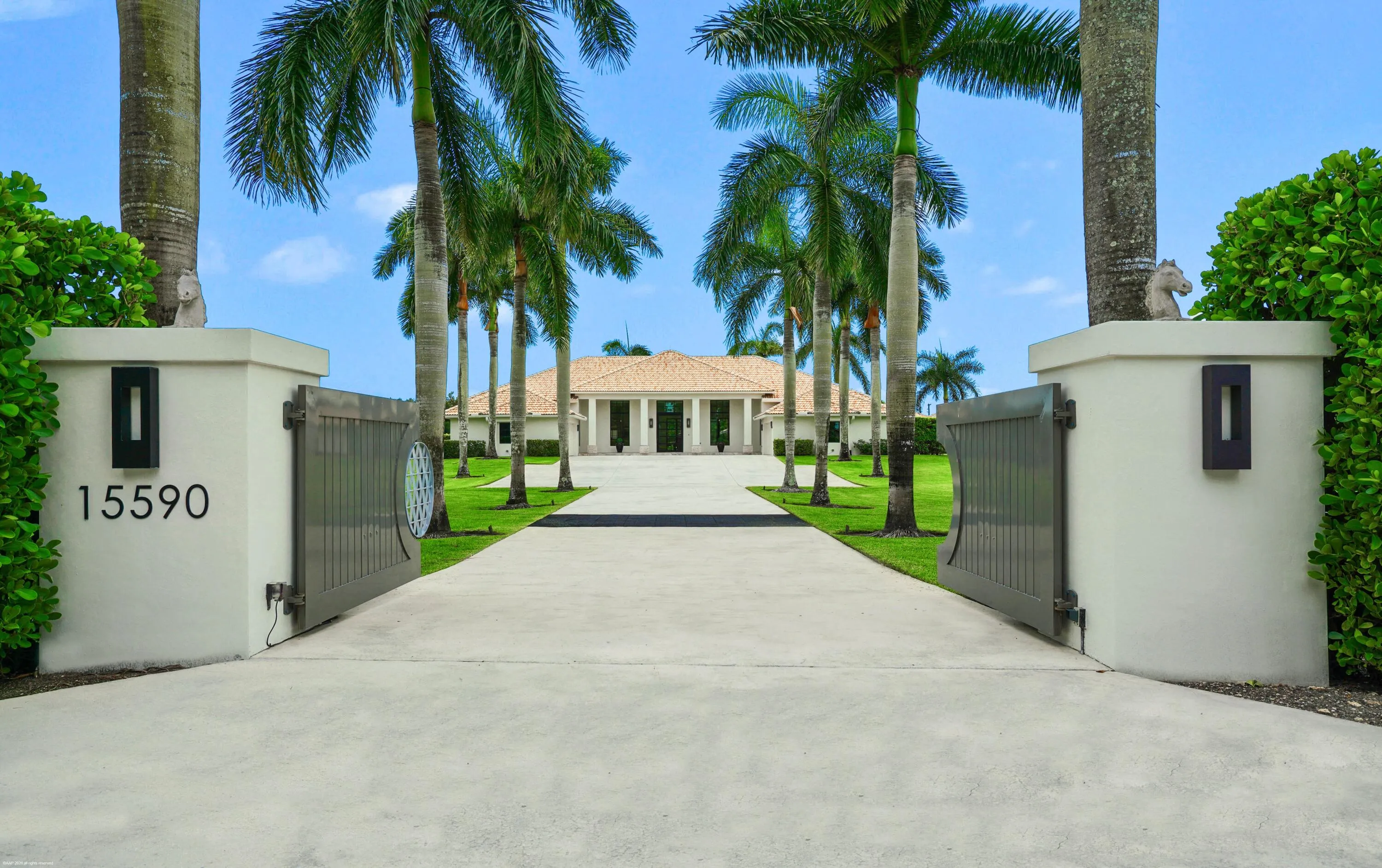 Driveway to main residence