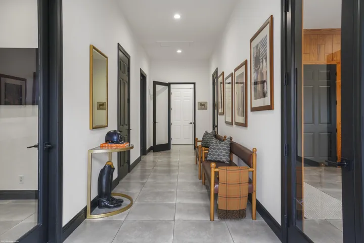 Entry foyer to tack house.