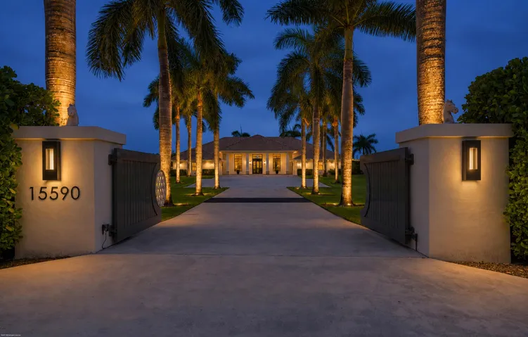 Front driveway entry