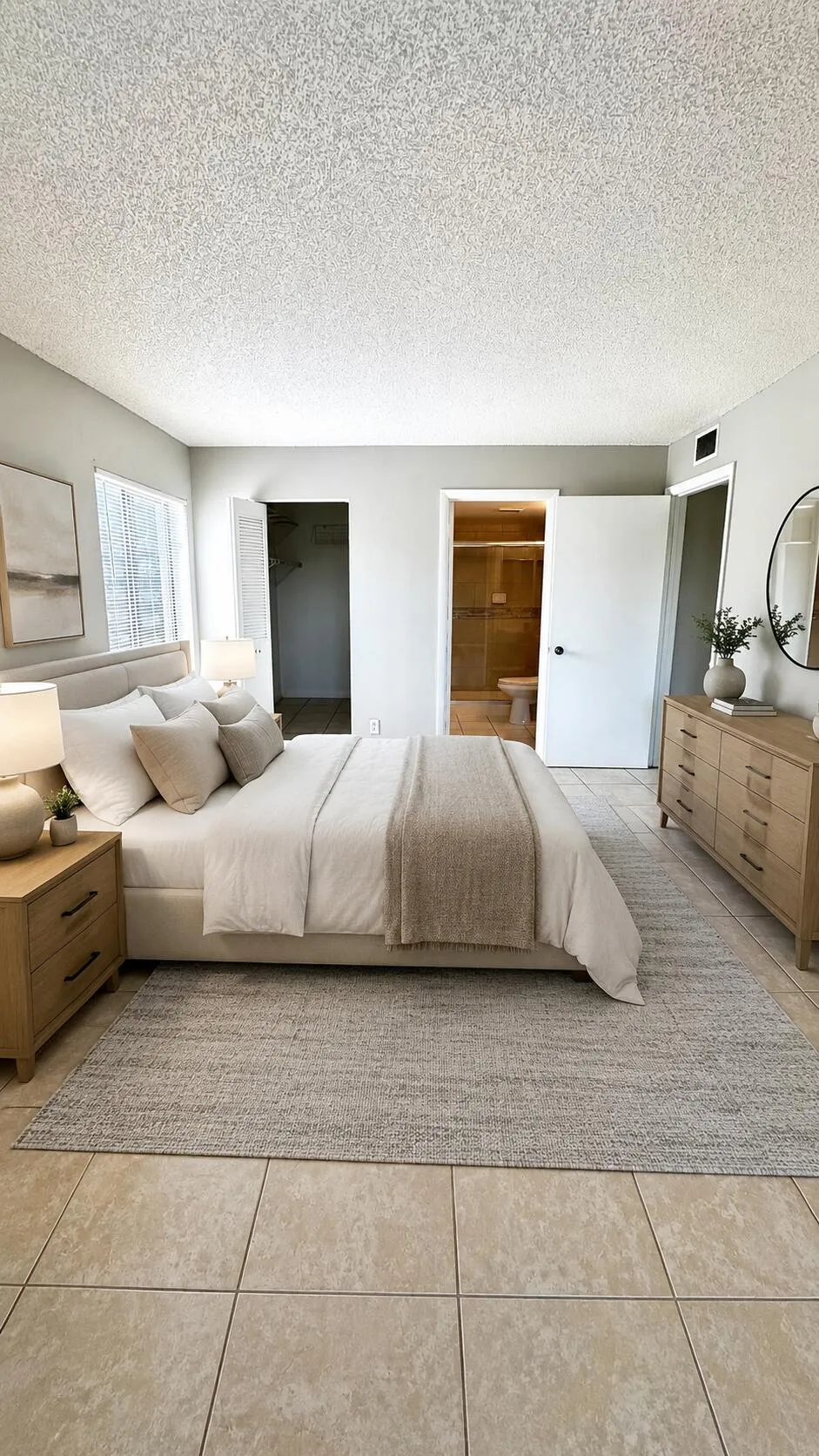 Primary Bedroom virtually staged