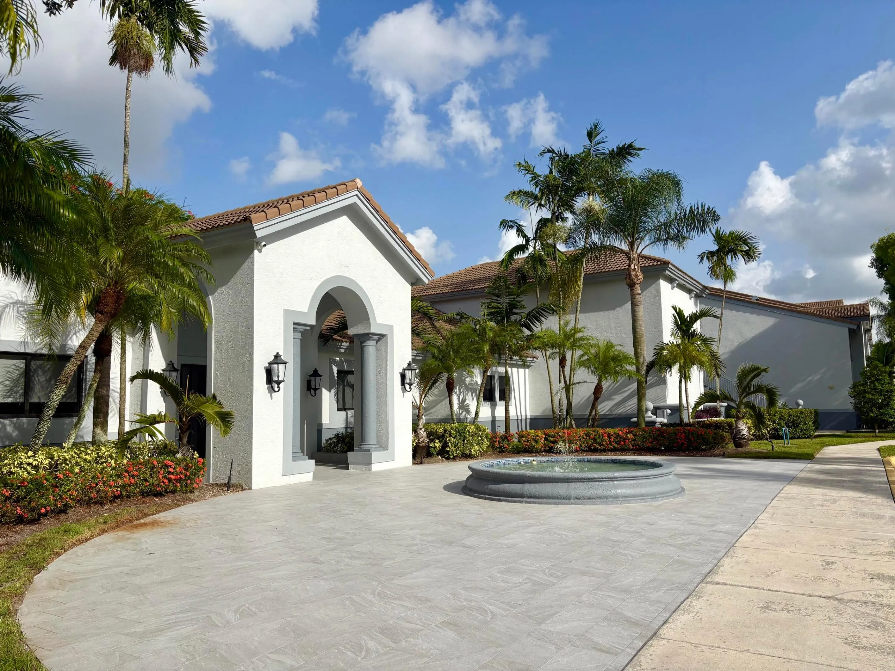 Clubhouse entrance.