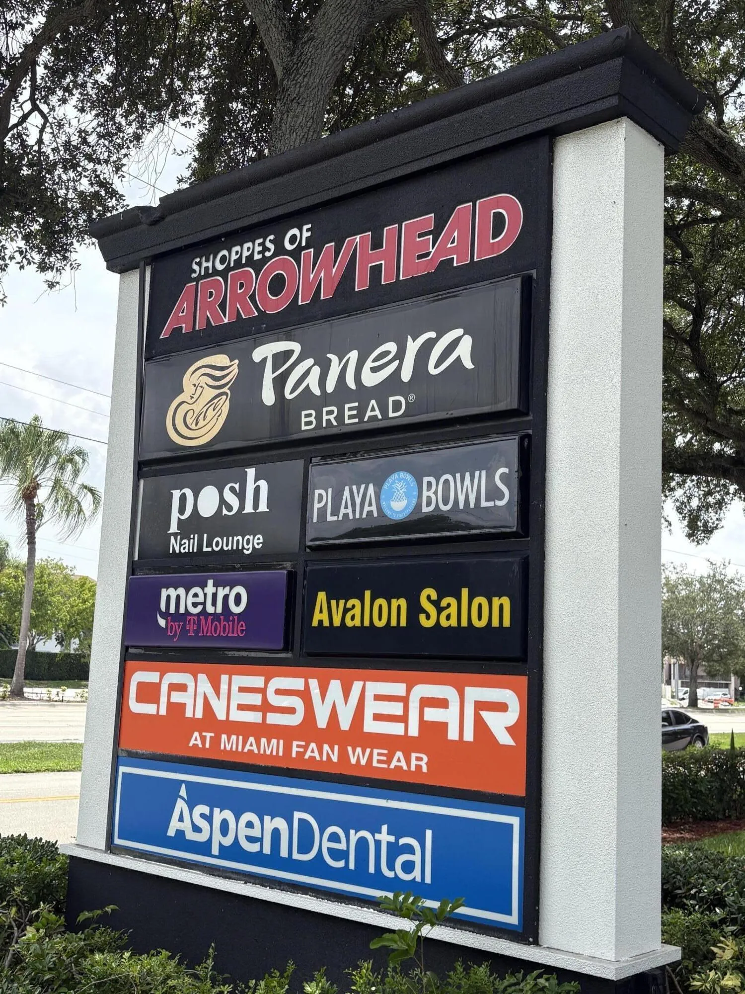 Shopping and eating across the street from the community.