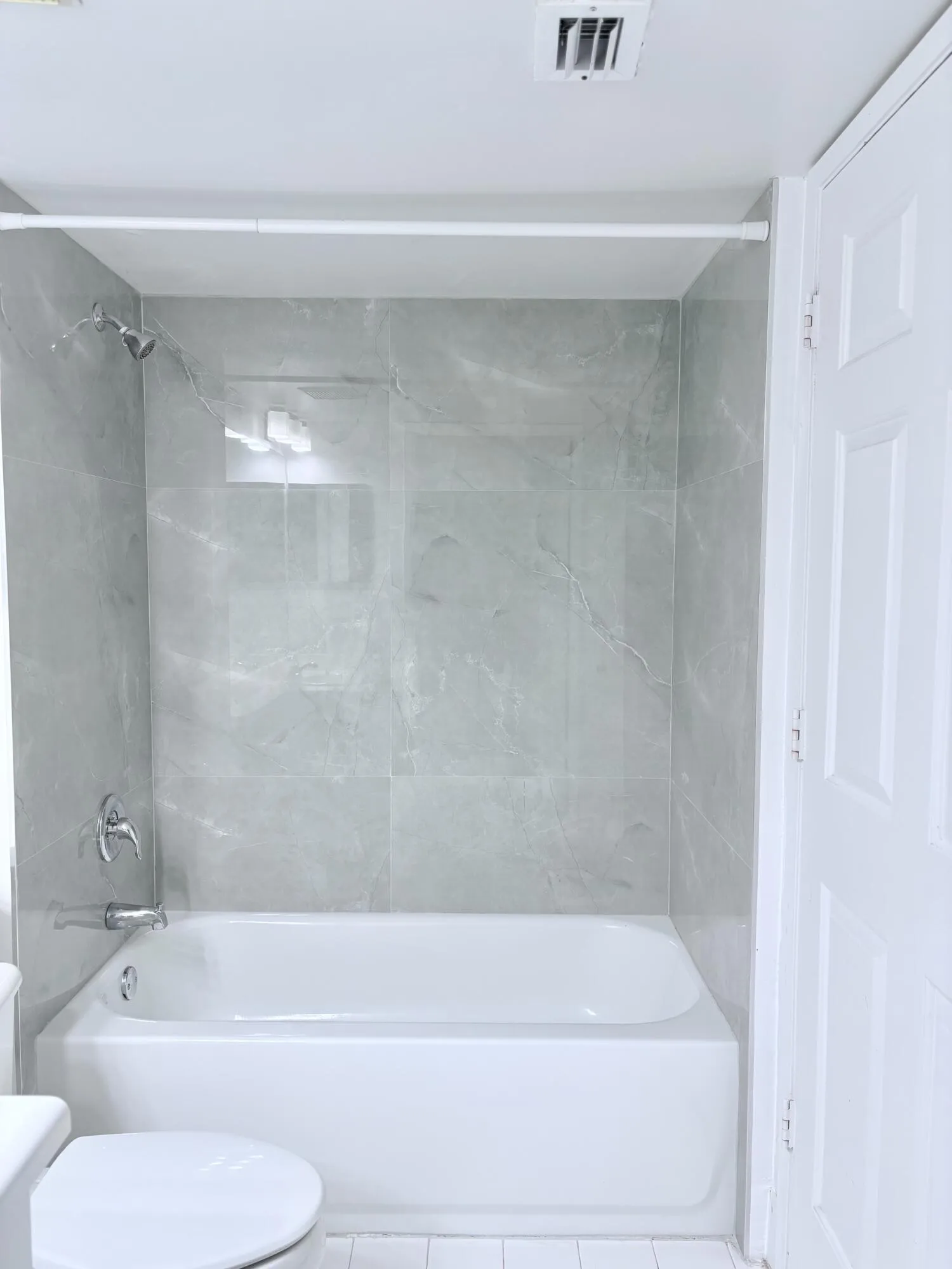 Brand new tub and gorgeous tile!