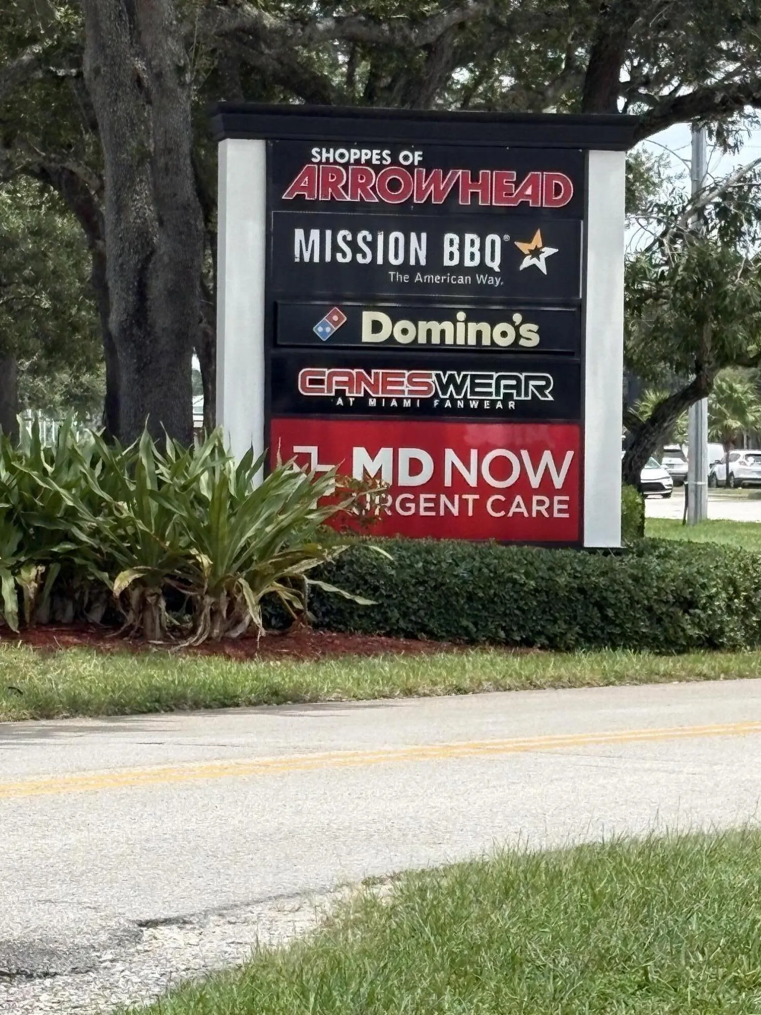 Urgent care right across the street!