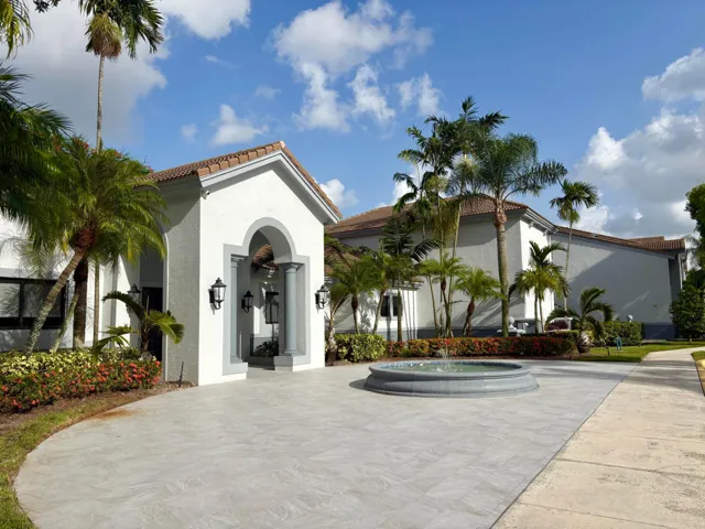 Clubhouse entrance.