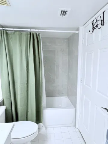 Brand new tub and tile.