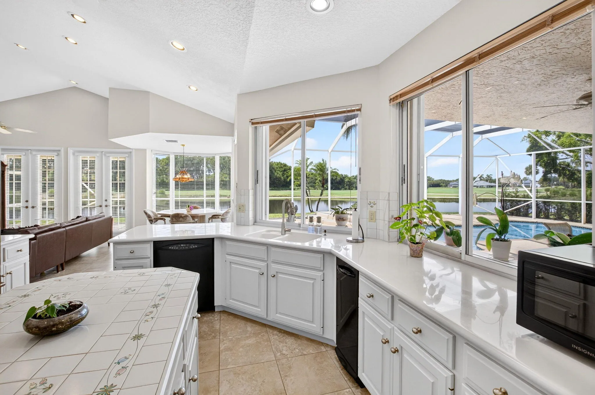 kitchen with a view