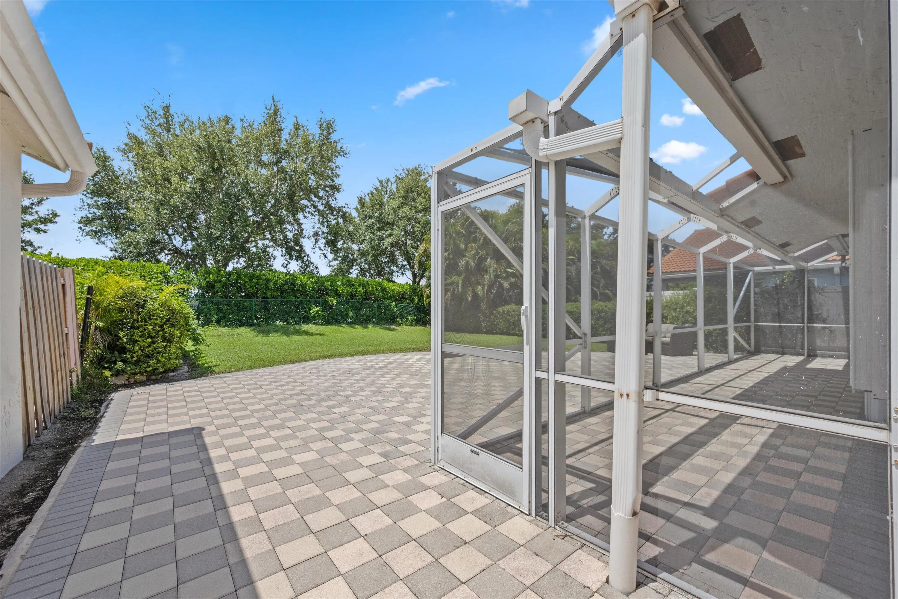 FENCED-IN BACKYARD