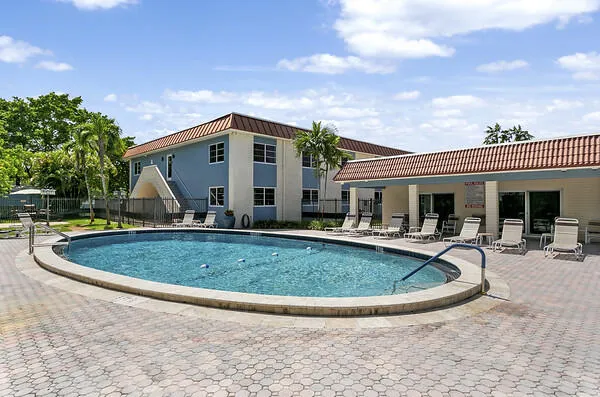 Lg Community Pool at Clubhouse w/BBQ area.