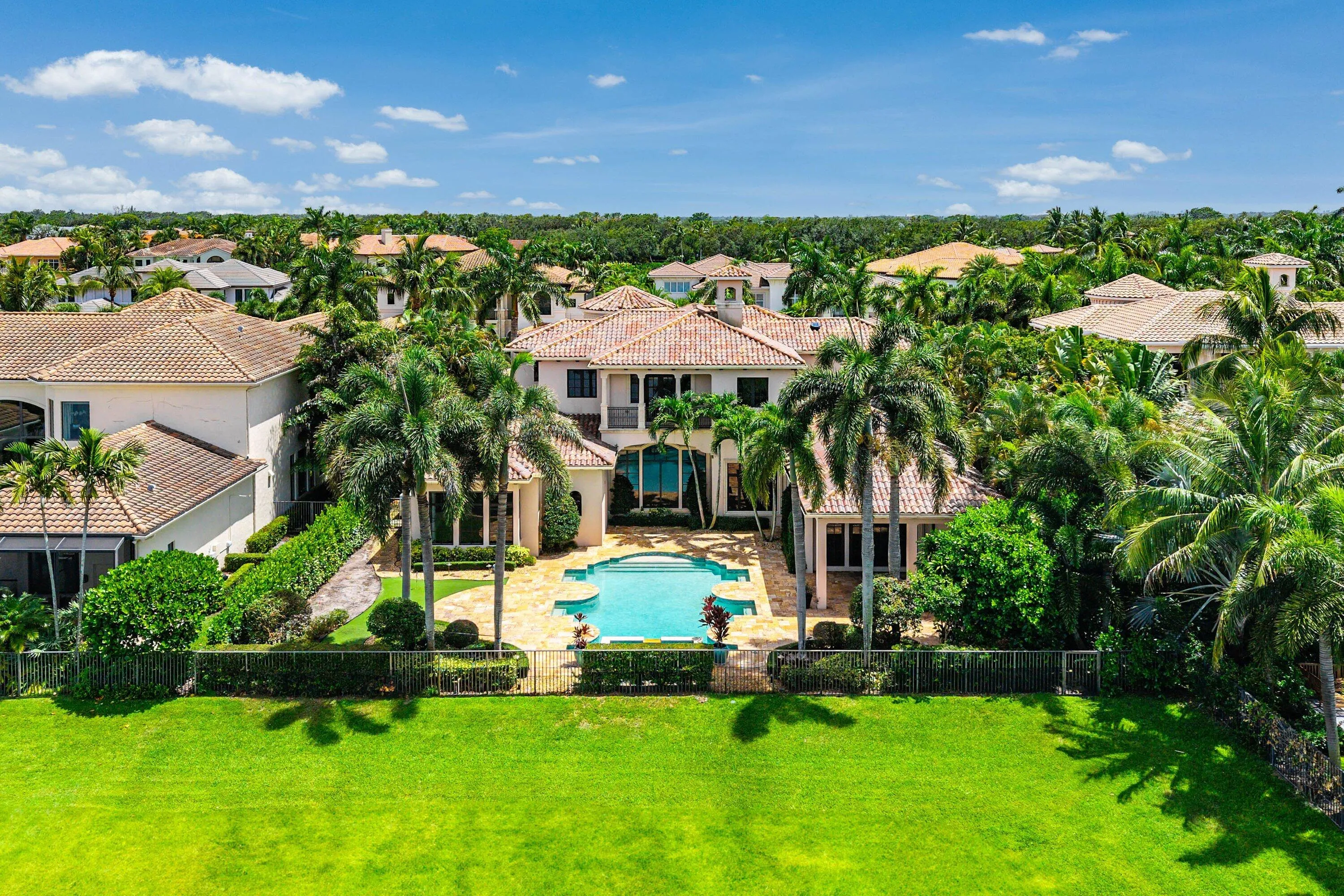Aerial backyard