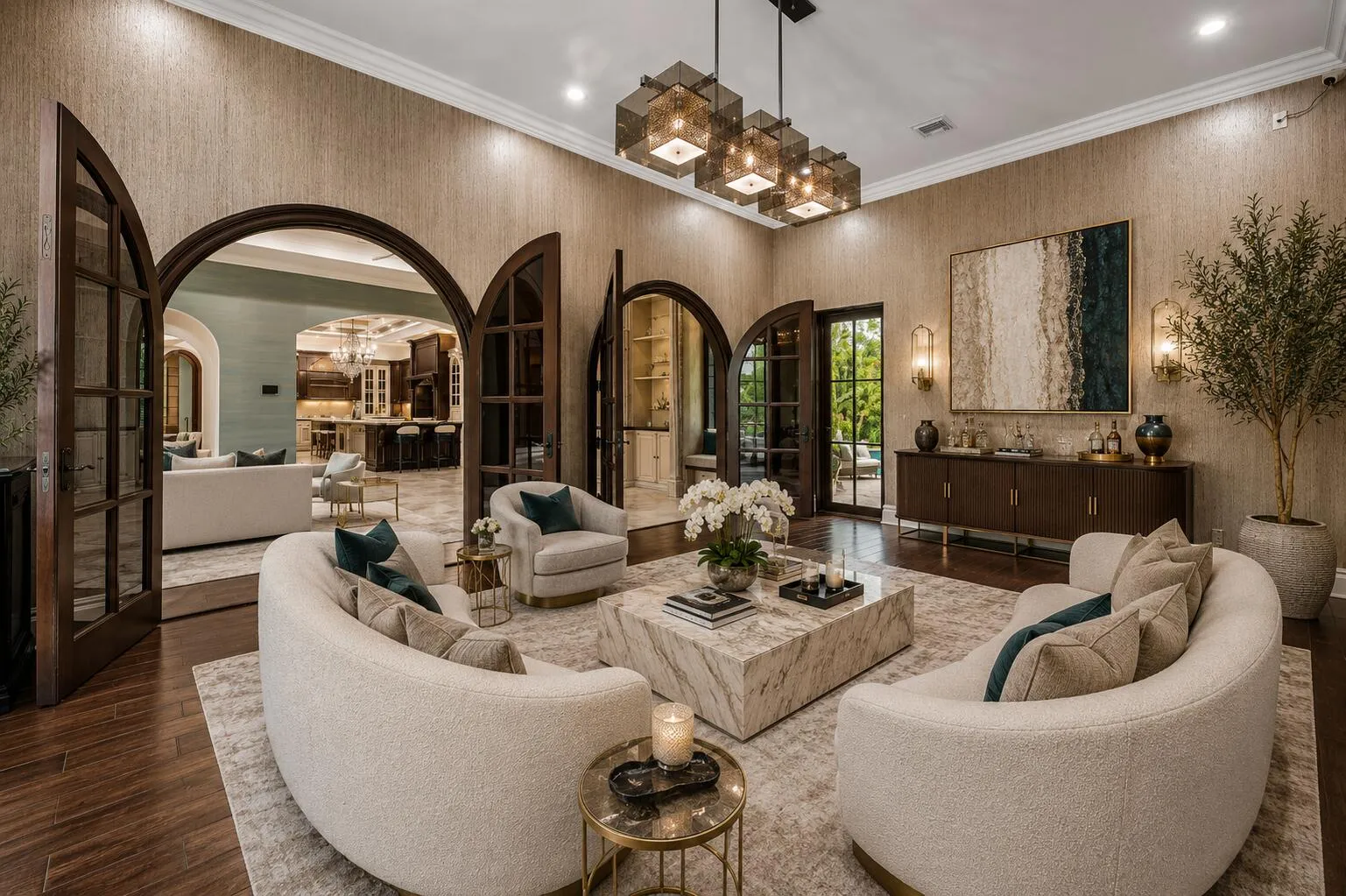 Digitally staged Club room
