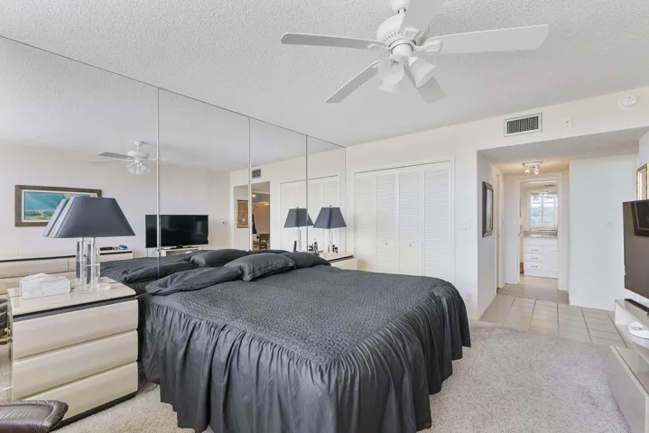 Master bedroom with en suite full bathroom.