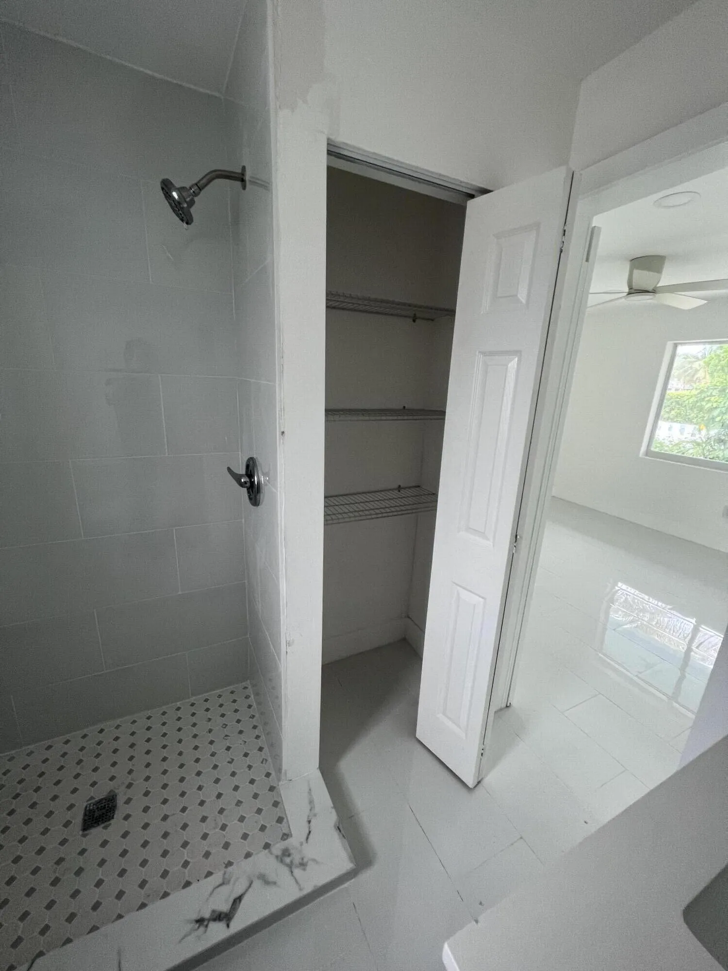 EXTRA STORAGE IN BATHROOM OFF MASTER with LARGE WINDOW!
