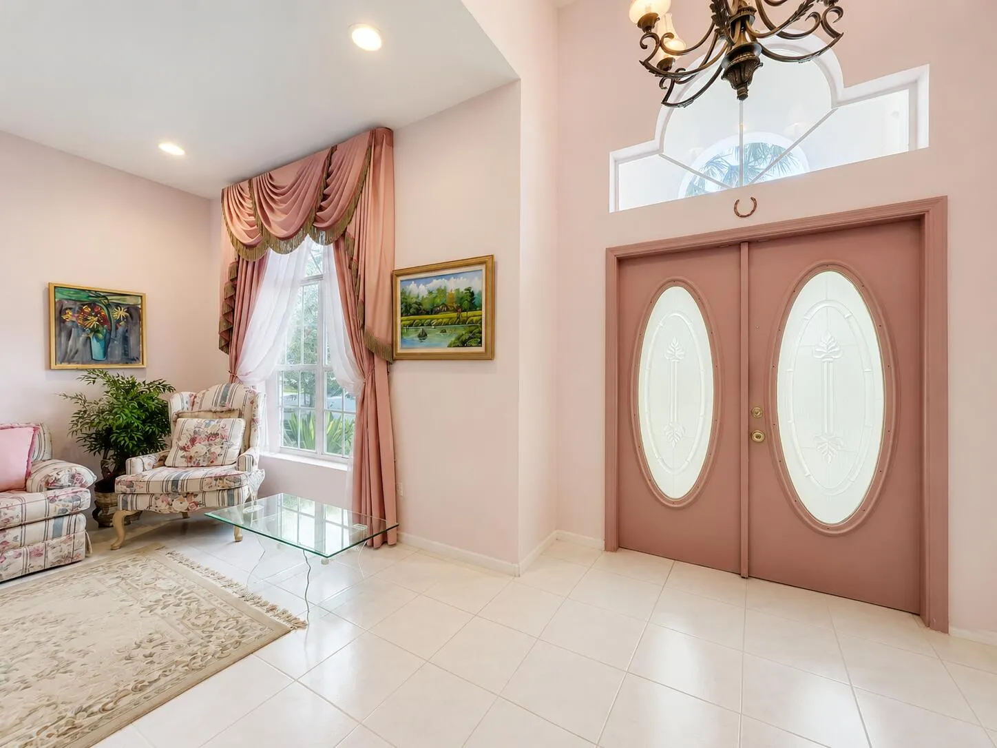 Bright and airy home entryway