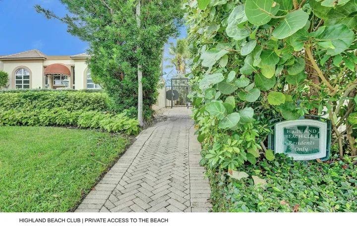 PRIVATE BEACH ACCESS
