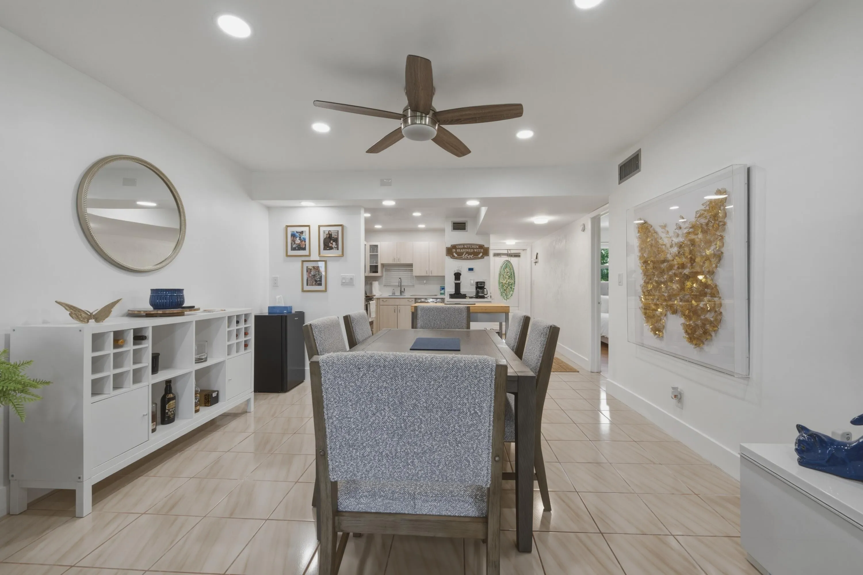 14. Dining Room to Kitchen and Foyer