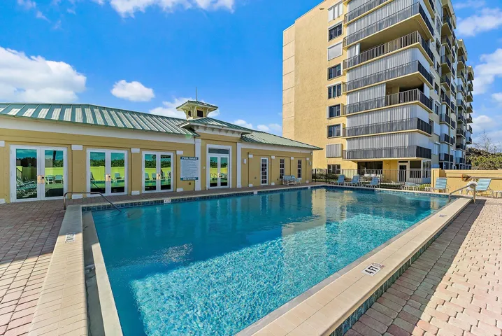 Access the clubhouse right from the pool.