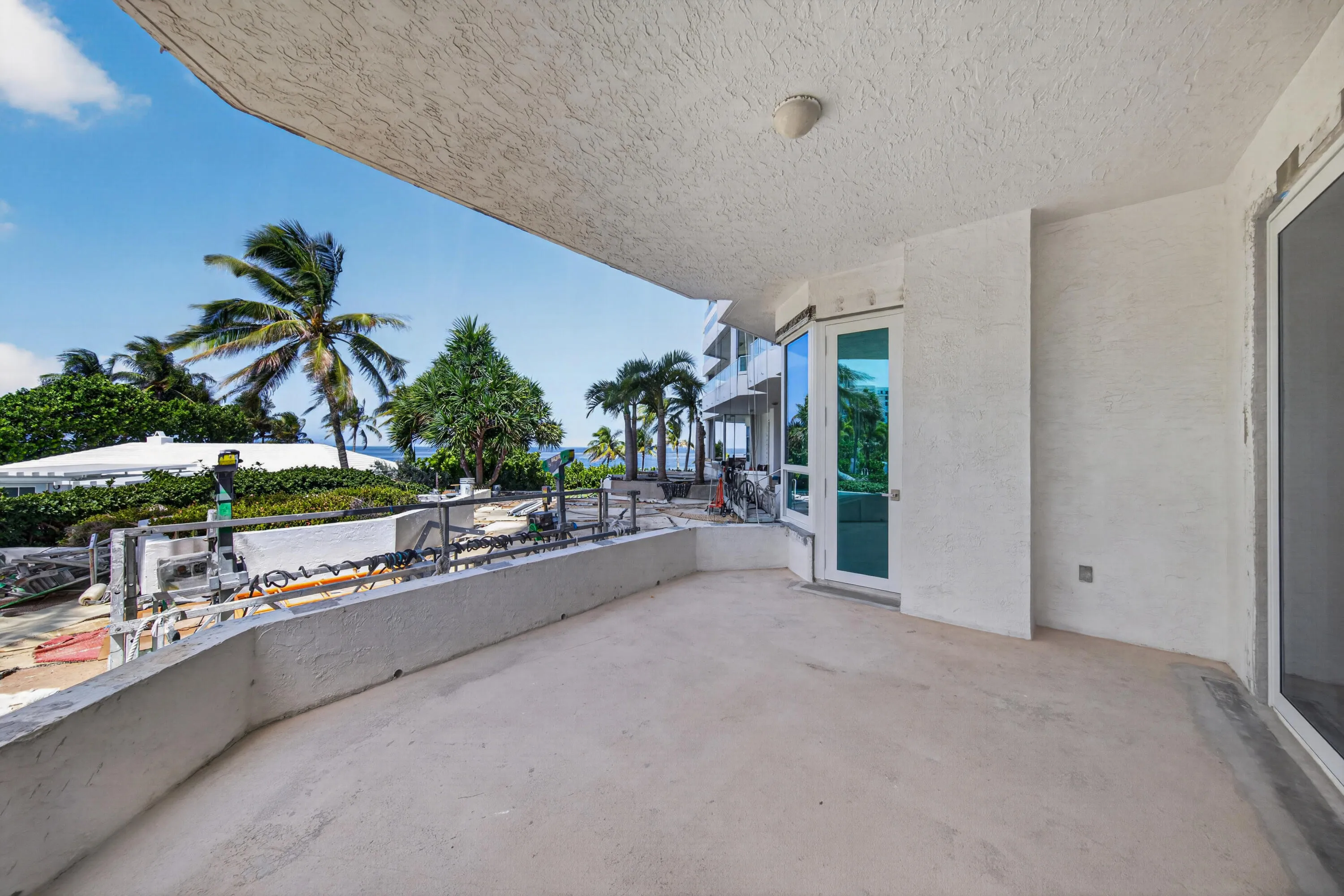 Balcony looking towards the bedroom