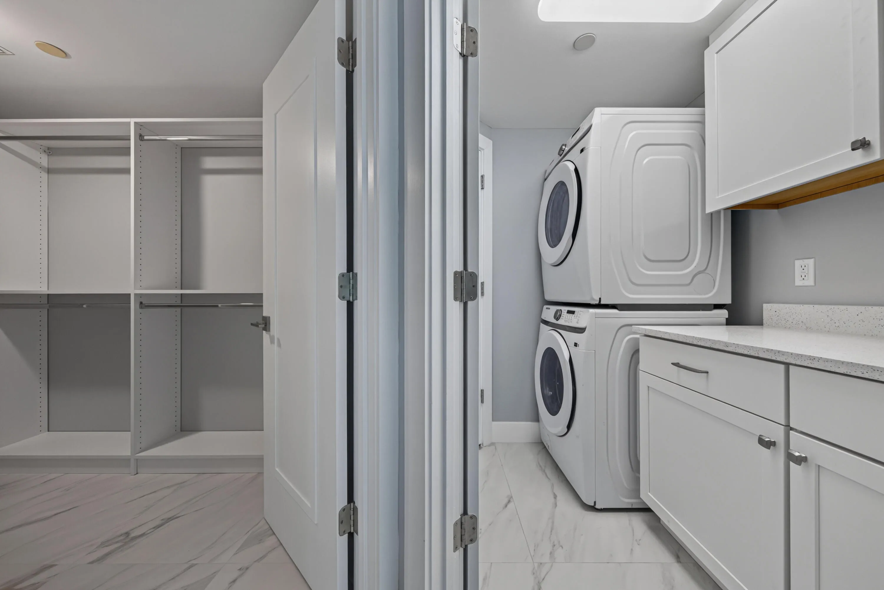 Laundry room with storage