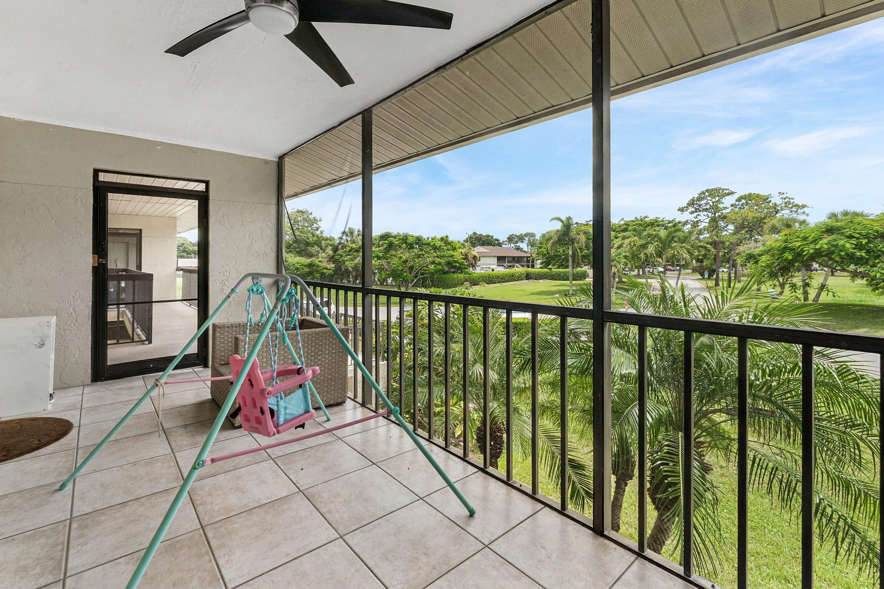 Screened & Covered Balcony