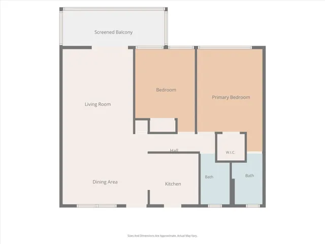 Condo floor plan without dimensions
