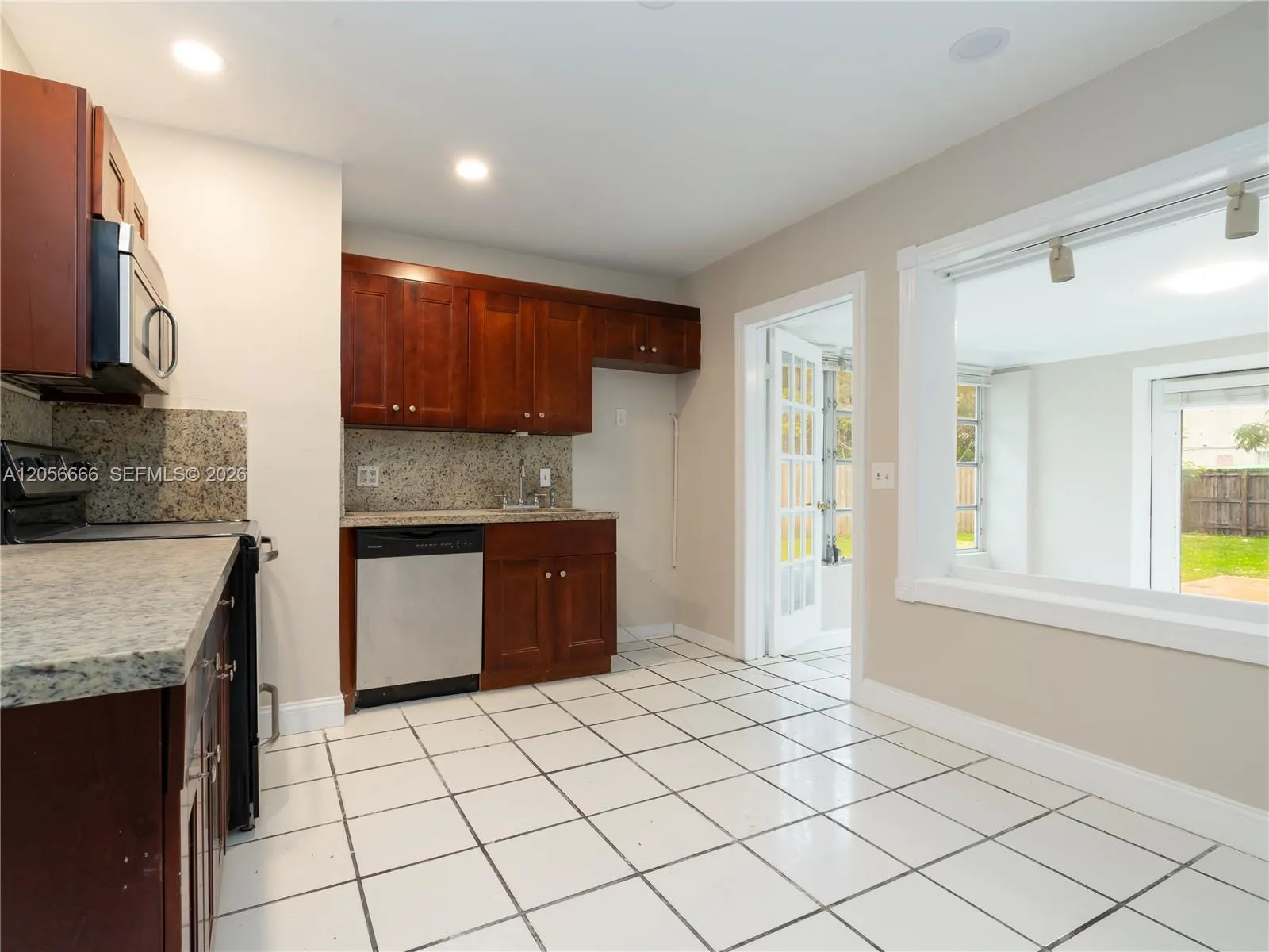 photo taken prior to refrigerator being installed