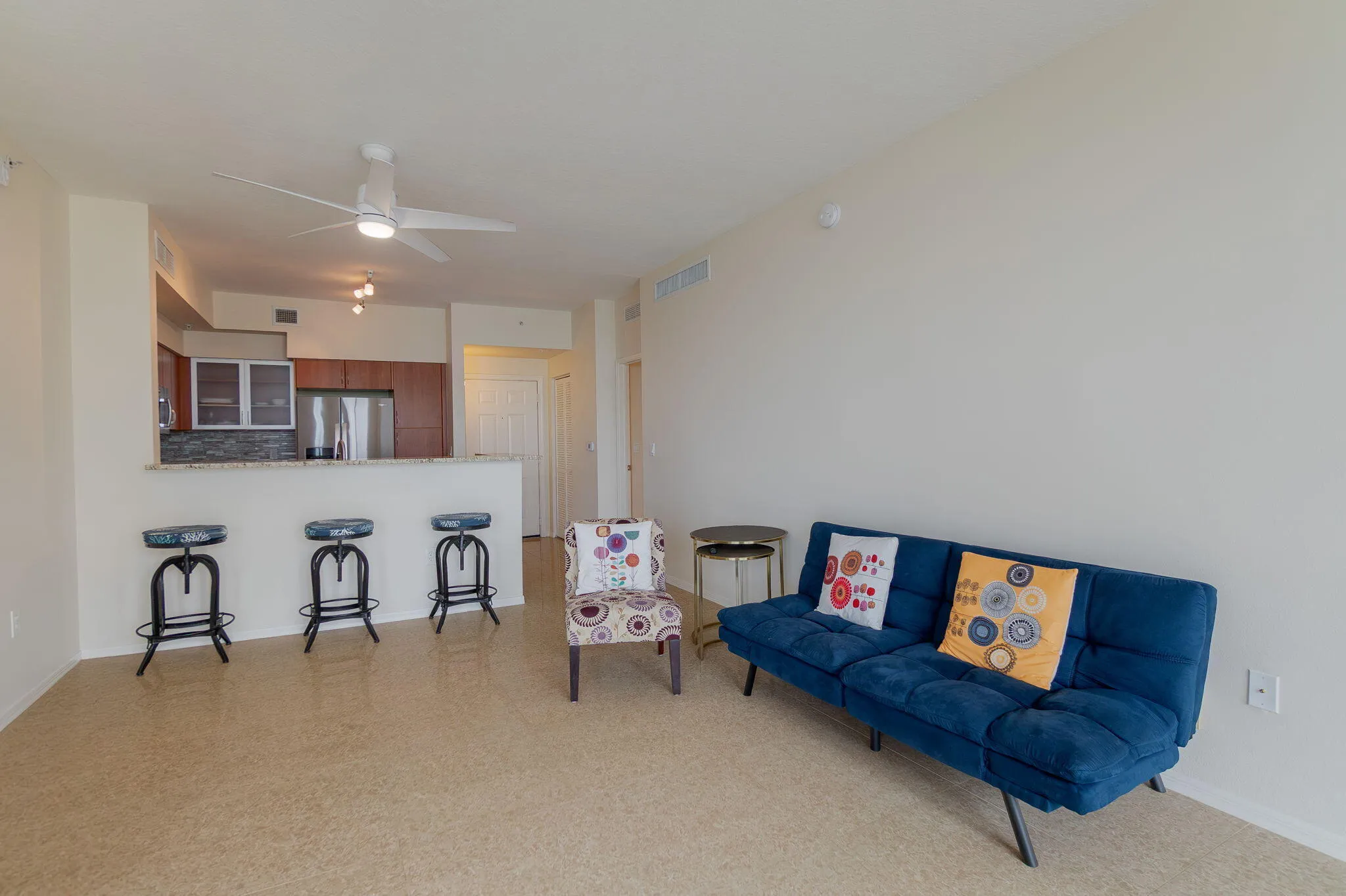 Living Area to Kitchen
