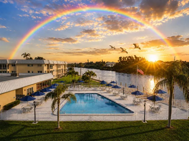 Colonial Club Clubhouse & Pool Rainbow