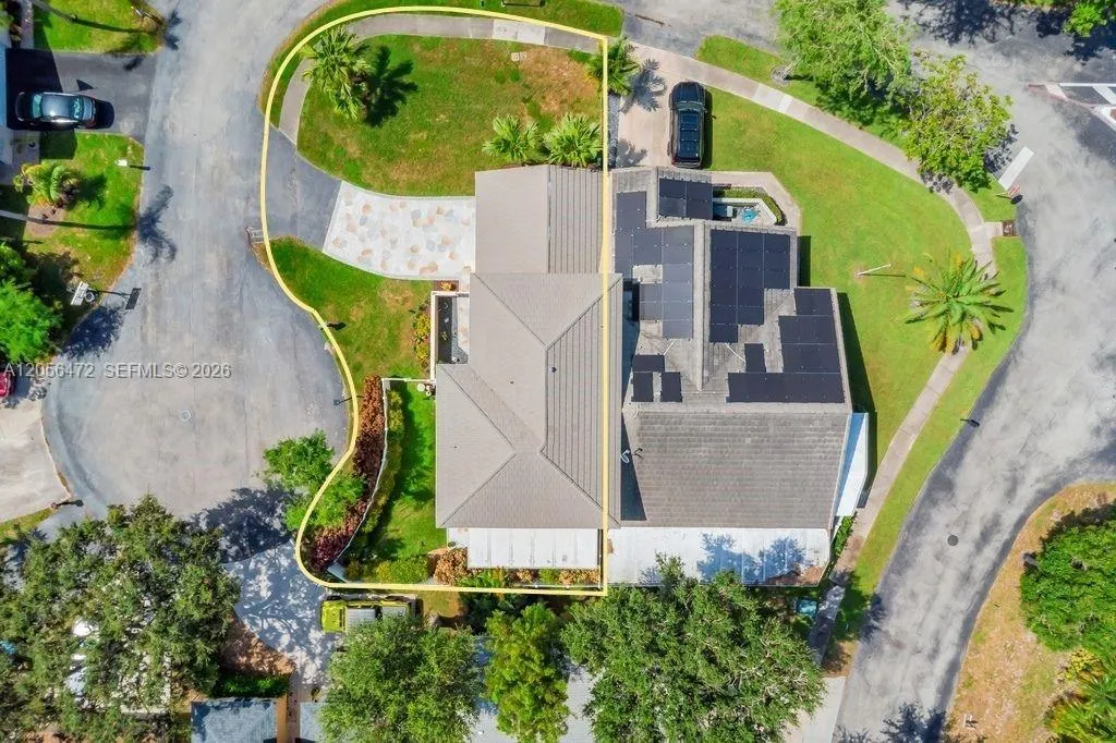 Zero lot line with neighboring home but still with plenty of yard space.