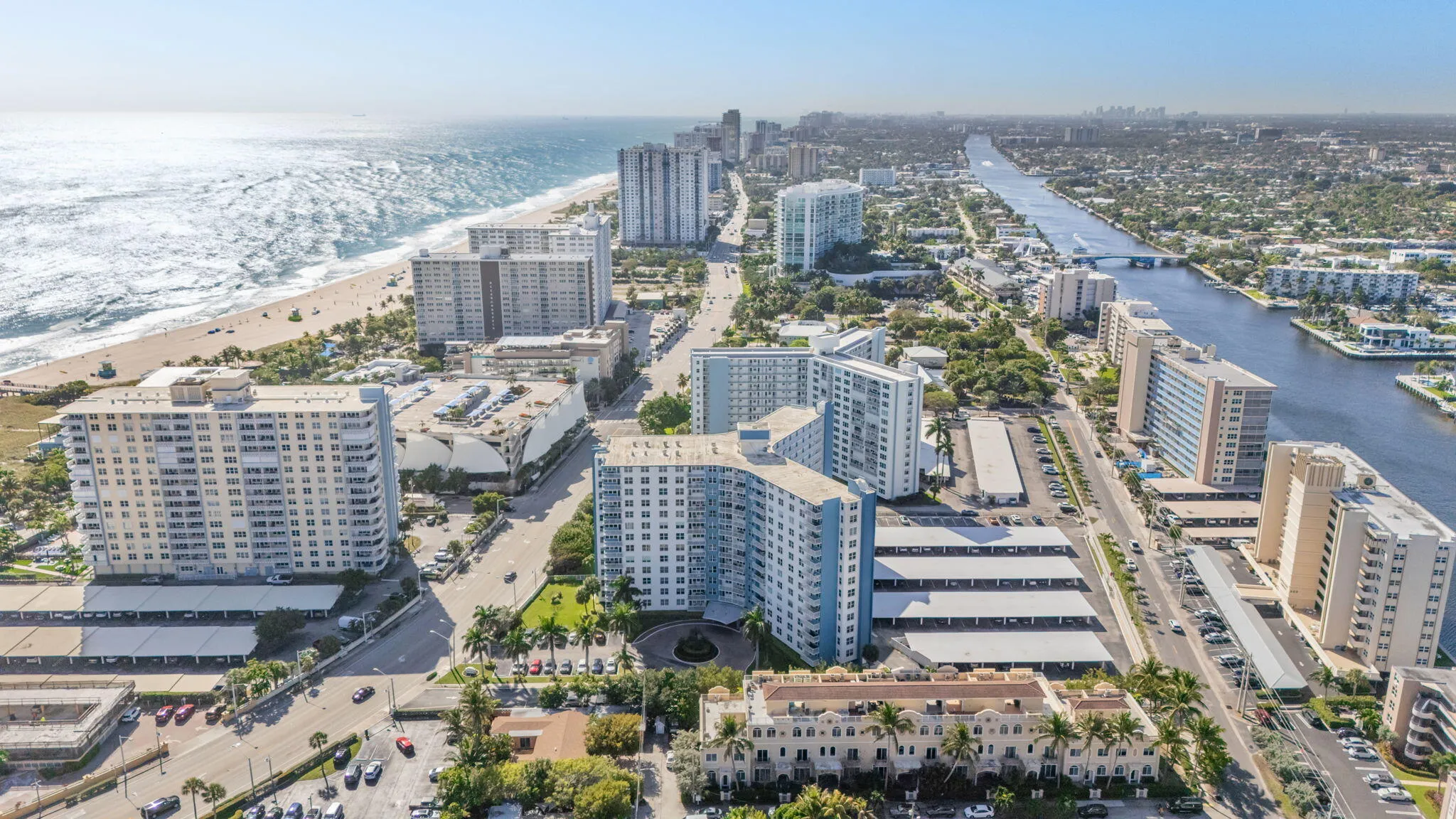 Aerial View | Ideally situated between the Atlantic Ocean and the Intracoastal Waterway