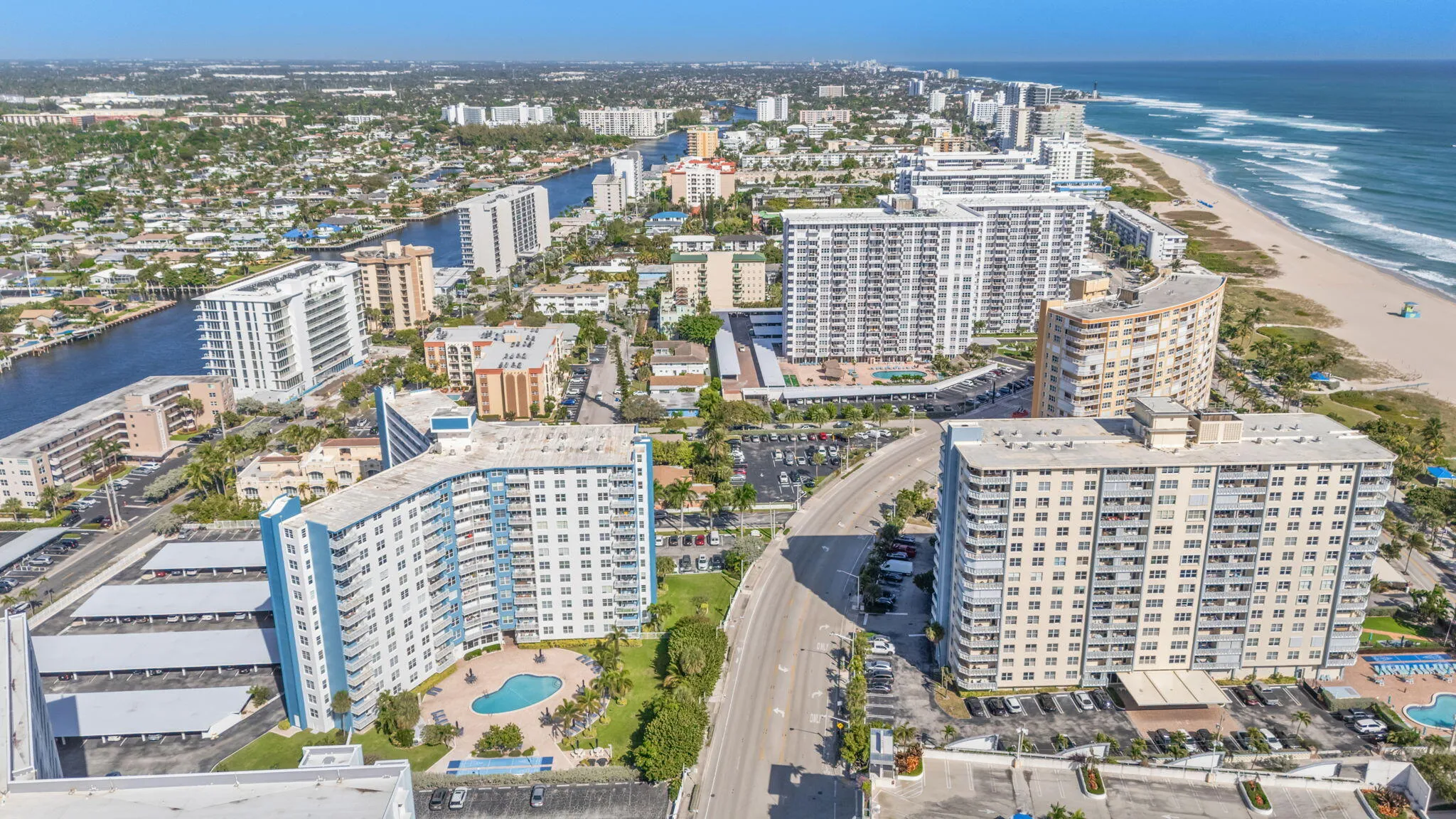 Aerial View | Ideally situated between the Atlantic Ocean and the Intracoastal Waterway