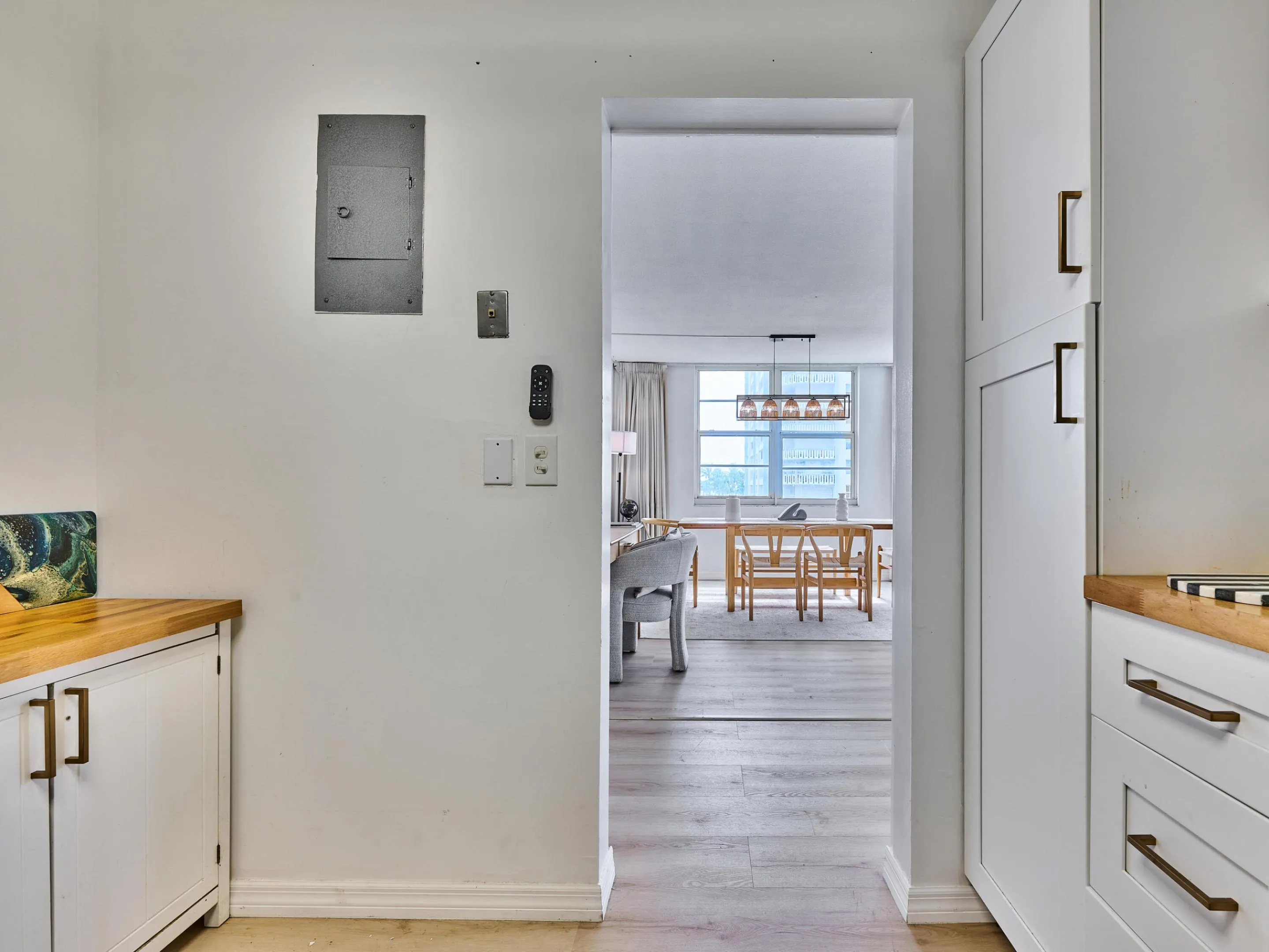 Kitchen | Updated with stainless steel appliances and modern finishes.